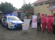 Bansos Serentak dalam Rangka Hari Bhayangkara ke-78 di Polres Kuningan