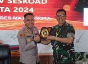 Kapolres Majalengka Menyambut Langsung Pasis Seskoad Dikreg LXIV Tahun Anggaran 2024 di Polres Majalengka