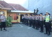 Polres Majalengka Gelar Apel Kesiapan Pengamanan Aksi Unjuk Rasa di Kantor Bawaslu