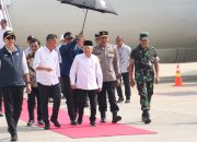 Kapolres Majalengka Sambut Kedatangan Wakil Presiden RI di Bandara Kertajati