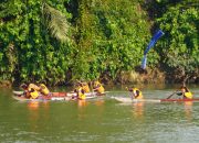 Lomba Bidar Dalam Rangka HUT RI Ke 79 Berlangsung Meriah, Masyarakat Padati Bantaran Sungai Komering