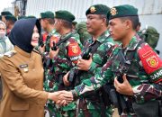 Satgas Pamtas RI-Malaysia Yonarmed 11 Kostrad Diterima Bupati Nunukan