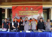 Polres Kuningan Ungkap Delapan Kasus Narkoba di Bulan Agustus 2024
