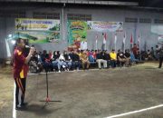 Saksikan Turnamen, Ratusan Warga Desa Kemantren, Kecamatan Tulangan Padati Lapangan Voli