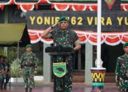 Danrem 182 Pimpin Upacara Pelepasan Purna Tugas Satgas Pamtas