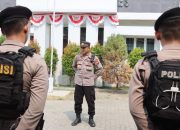 Puluhan Personel Polres Brebes Amankan Tahap Penetapan Paslon Bupati dan Wakil Bupati Brebes