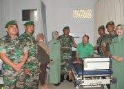 Danrem 063 / SGJ dan Ketua Persit KCK Korcab Korem 063 PD III Siliwangi Hadiri Bakti Kesehatan dalam Rangka HUT ke 79 TNI