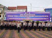 Polres Tasikmalaya Kota Laksanakan Apel Gelar Pasukan Ops Zebra Lodaya Tahun 2024