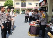 Puluhan Anggota Polres Brebes Rayakan Ulang Tahun Bersama