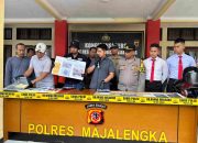 Sat Reskrim Polres Majalengka Ungkap 4 Pelaku Komplotan Modus Pecah Kaca