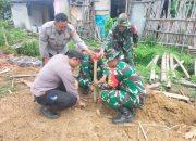 Koramil 0620-18 / Susukan Gelar Karya Bakti Penanaman Pohon Sukun di Desa Tangkil