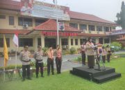 Kasat Binmas Polres Brebes dalam Pembinaan Pelatihan Inti Saka Bhayangkara Polres Brebes