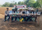 Melalui Zoom Meeting, Polsek Palasah Bersama Muspika Hadiri Launching Gugus Tugas Polri Mendukung Ketahanan Pangan