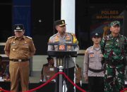 Kapolres Majalengka Pimpin Apel Pergeseran Pasukan Pengamanan TPS Pilkada Serentak Tahun 2024