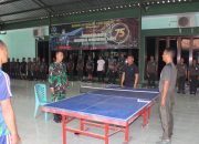 Kodim 0620 Cirebon Gelar Turnamen Tenis Meja“Dandim 0620 Cup”dalam Rangka HUT TNI ke-79