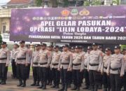 Kapolres Tasikmalaya Kota Pimpin Langsung Apel Gelar Pasukan Operasi Lilin Lodaya 2024