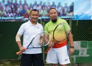 Danrem 063/SGJ Membuka Kegiatan Silaturahmi Pertandingan Tenis Dalam Rangka HUT Pelti Cabang Kota Cirebon ke 3