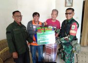 Babinsa Kalijaga Lakukan Pendampingan Kegiatan Bansos kepada Lansia dan Veteran