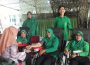 Persit KCK Cabang XXV Kodim 0614 / Kota Cirebon Gelar Baksos Donor Darah dalam Rangka Memperingati HUT Persit ke-79 Tahun 2025