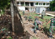 Karya Bakti Kodim 0620 / Kab Cirebon Pasca Bencana Alam Banjir di Pesantren Khairiyah