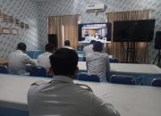 Lapas Muara Enim Ikuti Rapat Internal Dalam Rangka Analisa dan Evaluasi Kinerja Pemasyarakatan Semester I Tahun 2025 Secara Virtual
