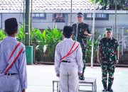 Komandan Korem 063 / SGJ Pimpin Apel pada satuan Pendidikan SMP Negeri 1 Kota Cirebon