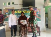 Pelda Ade Kusnarto Babinsa Desa Tenjomaya , melaksanakan kegiatan monitoring penyaluran Bantuan Langsung Tunai Dana