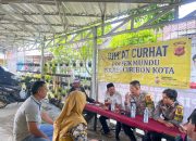 Jajaran Polsek Mundu Melaksanakan Kegiatan Rutin Jumat Curhat Di Desa Penpen