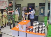 Babinsa Saripan Dampingi Pendistribusian Makanan Bergizi Gratis untuk 2.259 Siswa di Jepara