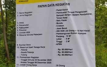 Pembangunan Pengelolaan Tempat Sampah di Desa Setupatok Diduga Langgar Aturan