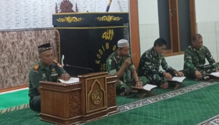 Menguat di Balik Sujud: Kodim 0719/Jepara Rutin Gelar Doa Bersama Usai Upacara
