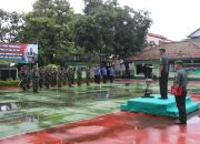 Tak Surut Diguyur Hujan: Prajurit Kodim 0719/Jepara Tetap Tegak di Lapangan Upacara