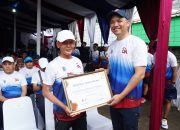 Komandan Korem 063 / SGJ Raih Penghargaan Tokoh Penggerak Forkopimda & Pendukung Program Literasi Tahun 2025 dari OJK, Pada Jelajah Kota Wali Fun Run
