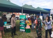Dukung Program Pemerintah Daerah, Babinsa Drajat Monitoring Gerakan Pangan Murah di Kota Cirebon