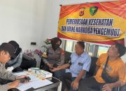 Operasi Lilin Lodaya, Polresta Cirebon Laksanakan Tes Urine Terhadap Puluhan Sopir Bus