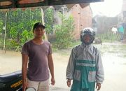 Babinsa Kaliombo Tinjau Pemukiman dan Lahan Pertanian Terdampak Banjir