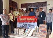 Peringati HUT Satpam ke-45 Sat Binmas Polres Brebes Anjangsana ke Kediaman Keluarga Almarhum Anggota Satpam