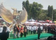 Dandim Pemalang Ikuti Karnaval Kirab Gunungan Hasil Bumi HUT ke-451 Kabupaten Pemalang