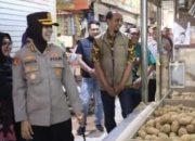 Polres Purbalingga Bersama Stakeholder Cek Harga Bapokting Di Pasar Seganas