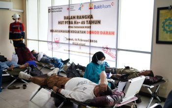 Energi Kebaikan 45 Tahun PTBA Sukseskan Aksi Donor Darah