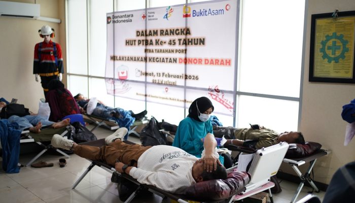 Energi Kebaikan 45 Tahun PTBA Sukseskan Aksi Donor Darah
