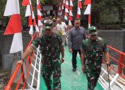 Warga Sumurwuni Bahagia, Jembatan Merah Putih Kembali Bisa Digunakan