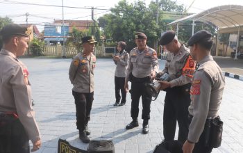 Sat Samapta Polres Majalengka Gelar Pengecekan Kelengkapan Personel Jelang May Day