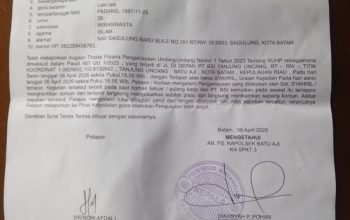 Ditikam Saat Pulang Kerja, Pria di Batam Jadi Korban Penganiayaan Brutal