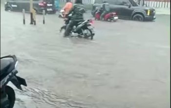 Banjir Bandang Melanda Purwokerto Banyumas Jalan HR Bunyamin Menjadi Sungai