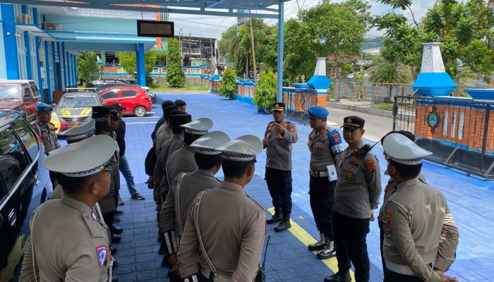 Pastikan Keamanan Kunjungan Kerja Menteri Sosial, Polres Majalengka Gelar Apel Pengamanan di Lapangan BKPSDM