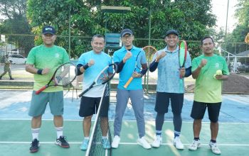 Bangun kebersamaan, Korem 063/SGJ gelar tenis persahabatan bersama PLN Kota Cirebon