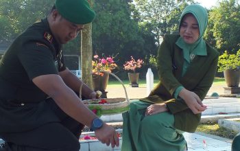 Kodim 0614/Kota Cirebon Gelar Ziarah Rombongan HUT Kodam III/Siliwangi Ke-80 di TMP Kesenden