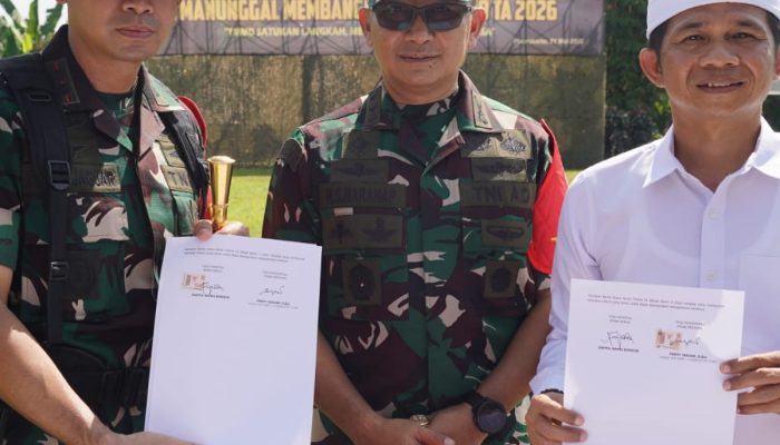 Danrem 063/SGJ Dampingi Pangdam III/Siliwangi Tutup TMMD Ke-128 Kodim 0619/Purwakarta