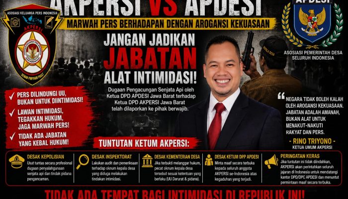 Ketua Umum AKPERSI Desak APH Agar TIndak Pelanggaran Hukum Yang Dilakukan Ketua ABDESI Bogor